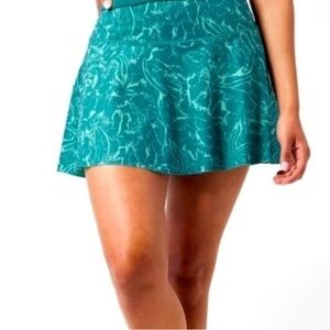 NWT ATHLETA Ace Tennis‎ Skort in Ripple Marble Borealis, size 2x